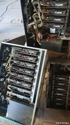 Close-up view of an Ant Miner ASIC mining rig showcasing its cooling system and hardware components