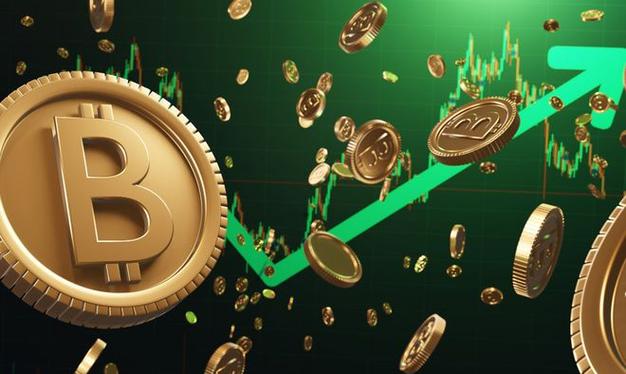 Bitcoin mining rig lined up in a specialized mining farm